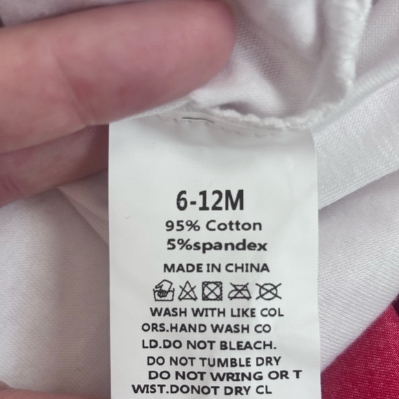 My 1st Christmas Red and White Long  Sleeve Casual Party Dress - Picture 7 of 8